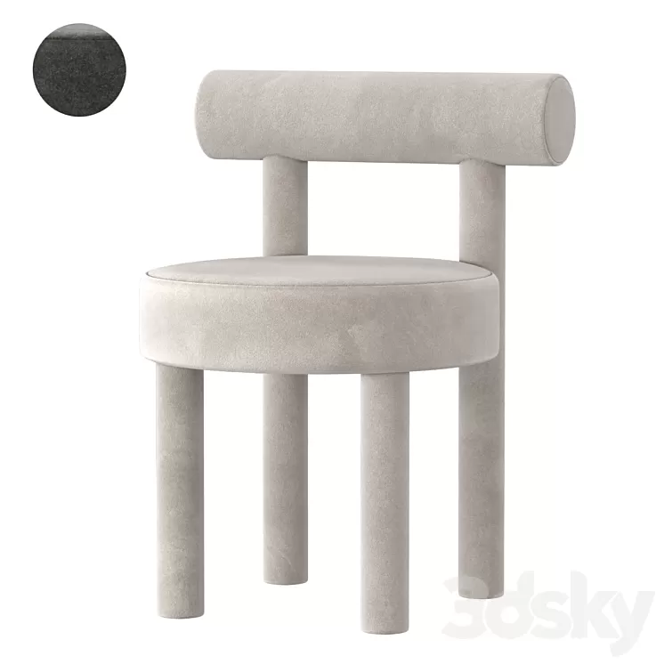 Gropius CS1 Dining Chair – Fully Upholstered NOOM 3D Model Free Download