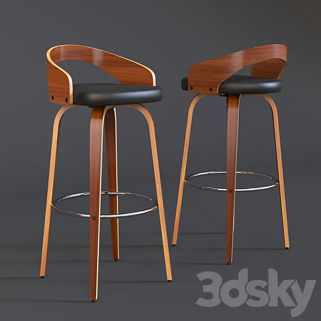 Grotto Barstool 3D Model