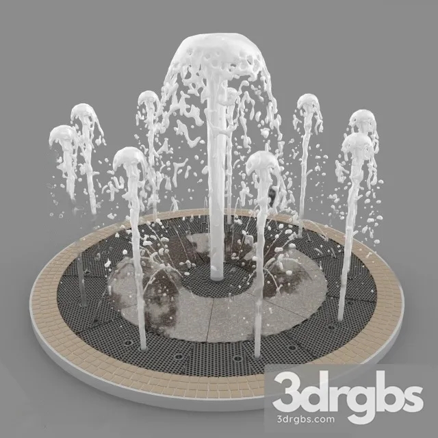 Ground Fountain 3D Model Download