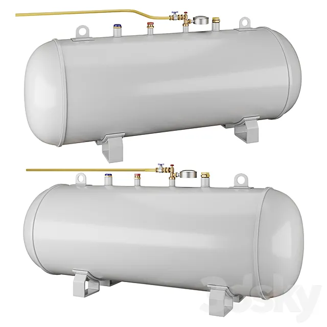 Ground gas tank 3D Model