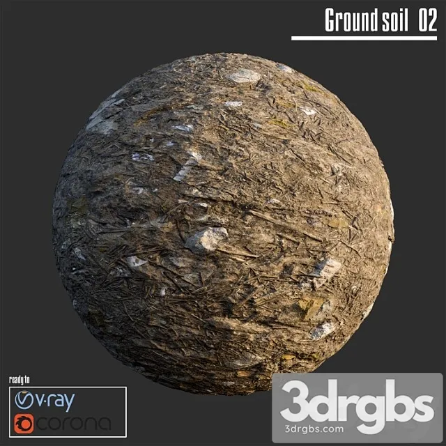 Ground soil 02 3D Model Download