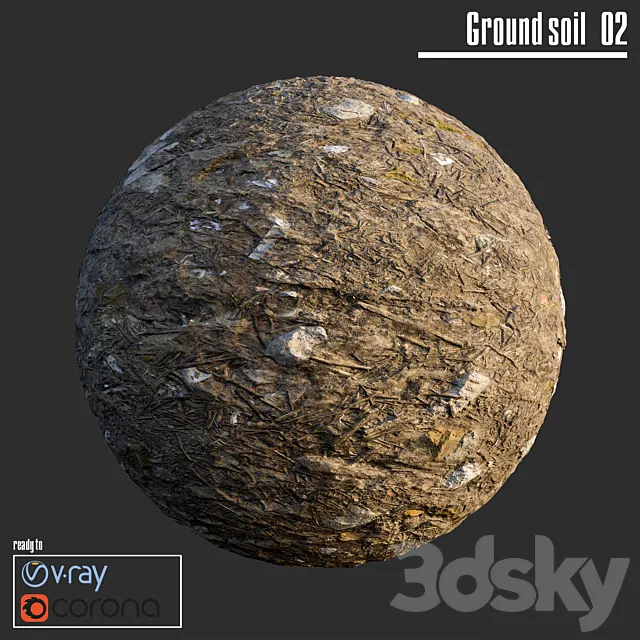 Ground soil_02 3D Model