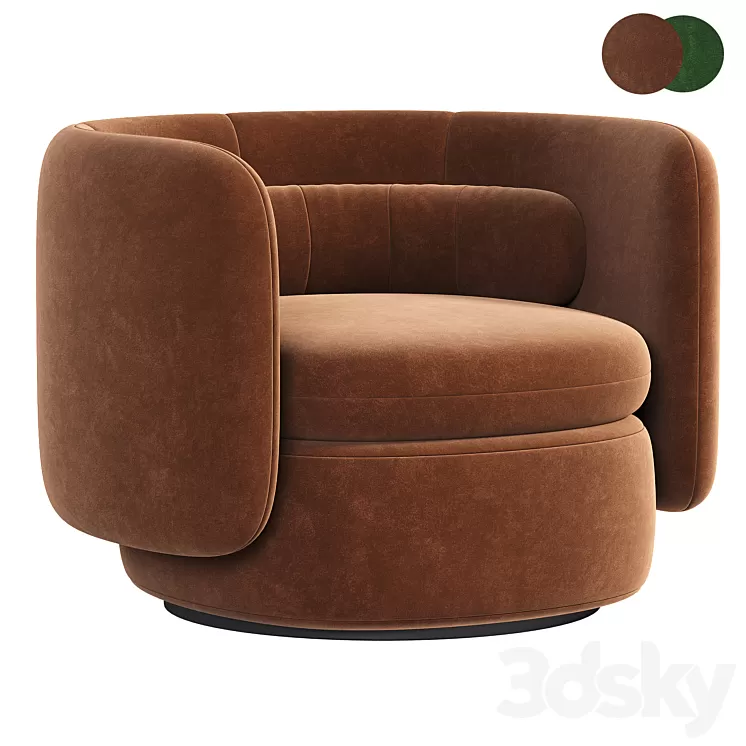 Group armchair 3D Model Group armchair 3D Model