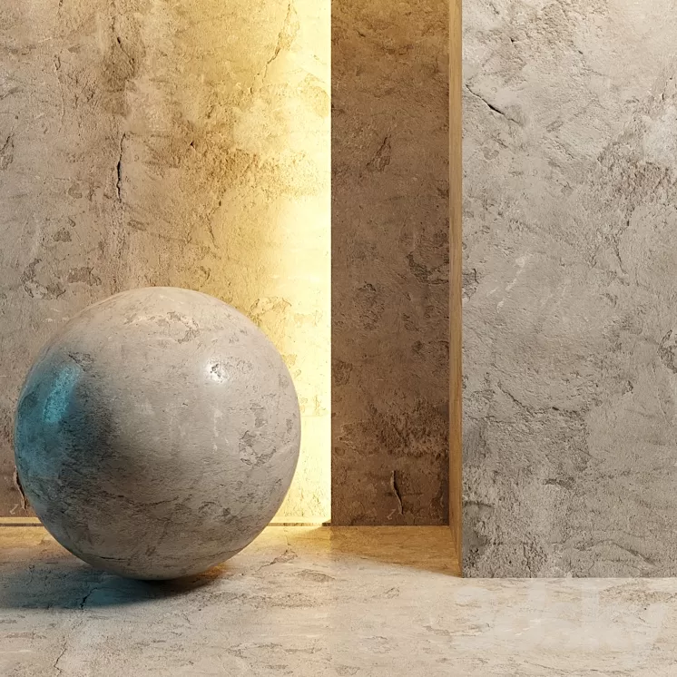 Grunge wall 3D Model