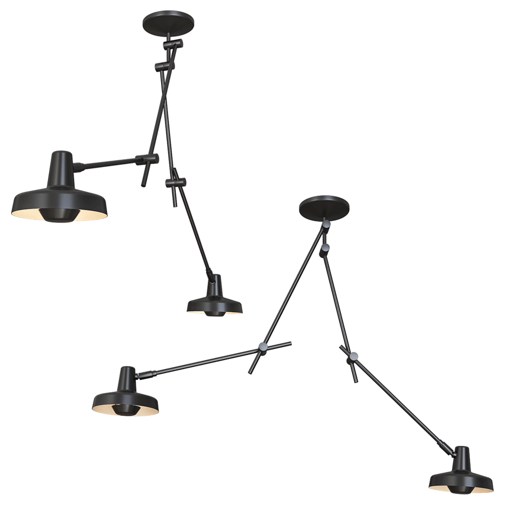 Grupa – Ceiling lamp Arigato Double 3D Model