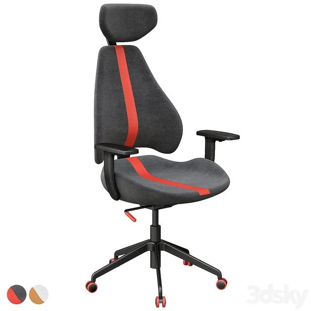 Gruppspel Gaming Chair Ikea 3D Model Gruppspel Gaming Chair Ikea 3D Model