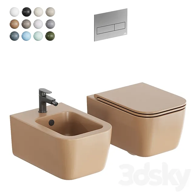 GSG Ceramic Design Brio Wall-Hung WC 3D Model