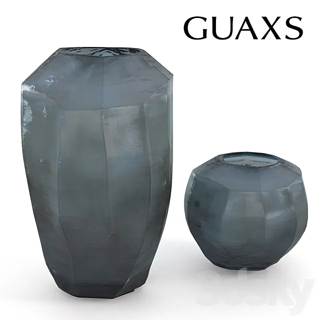 Guaxs Cucistioc Vase Blue 3D Model