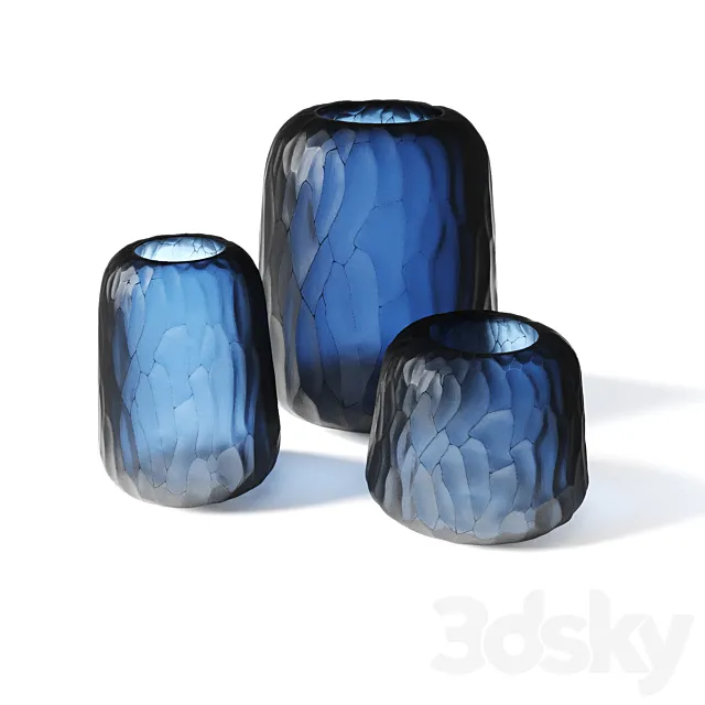 Guaxs Smoke blue set 3D Model