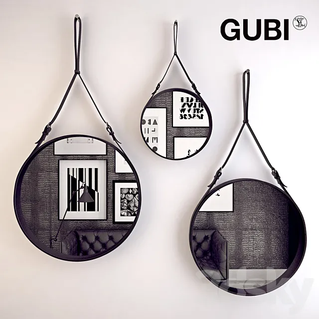 Gubi Adnet Mirror 3DModel Gubi Adnet Mirror 3DModel