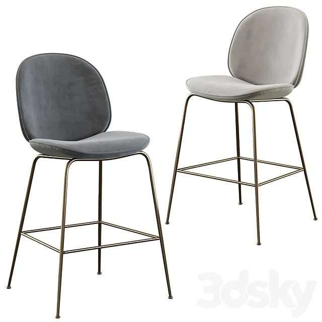 Gubi Beetle Bar Stool & Counter Stool 3DModel