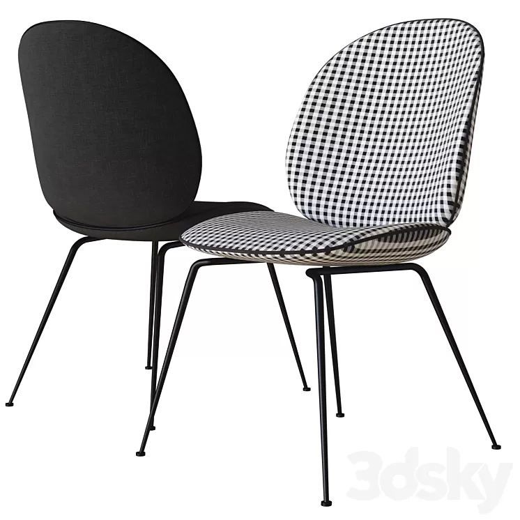 gubi beetle dining chair 3D Model