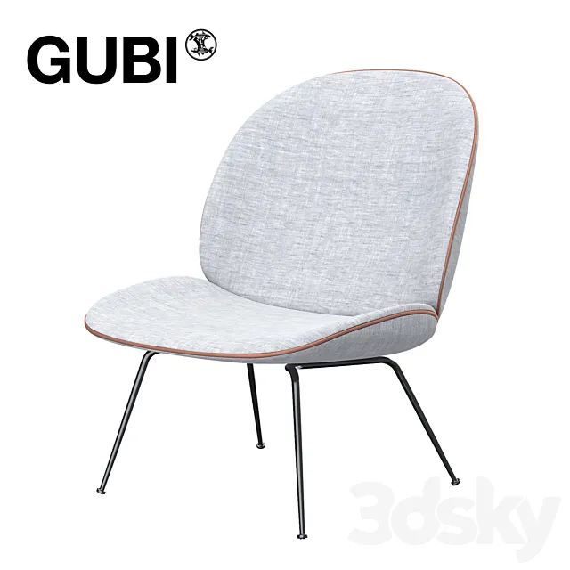 Gubi Beetle Lounge Chair 3DModel