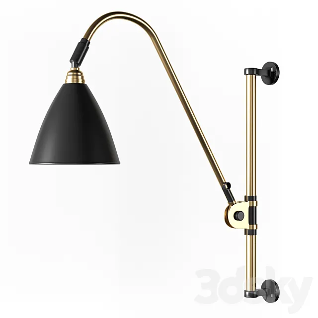 Gubi BestLite BL6 Wall Lamp Brass 3DModel Gubi BestLite BL6 Wall Lamp Brass 3DModel