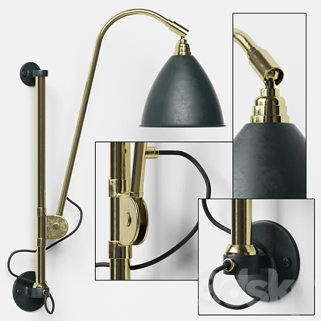 GUBI BL5 Wall Lamp Dia16 3D Model GUBI BL5 Wall Lamp Dia16 3D Model