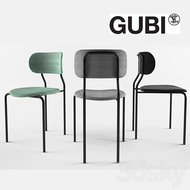 GUBI Coco Dining Chair 3D Model