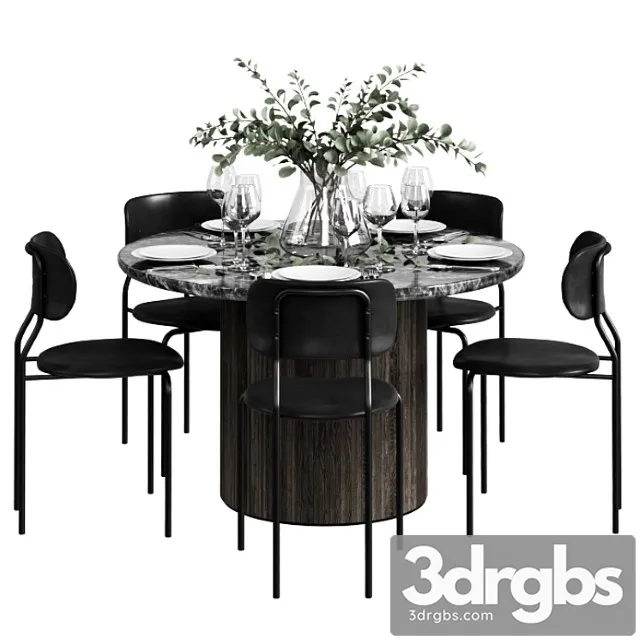 Gubi dinning set_1 2 3D Model Download