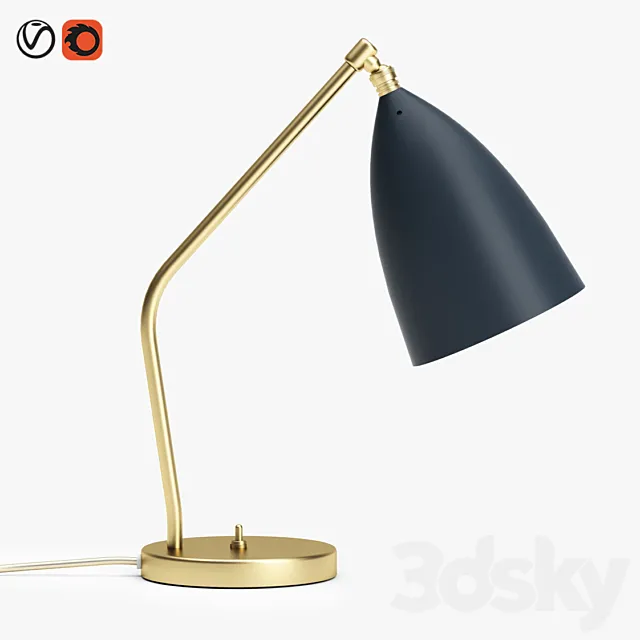 Gubi grashoppa table lamp 3D Model Gubi grashoppa table lamp 3D Model