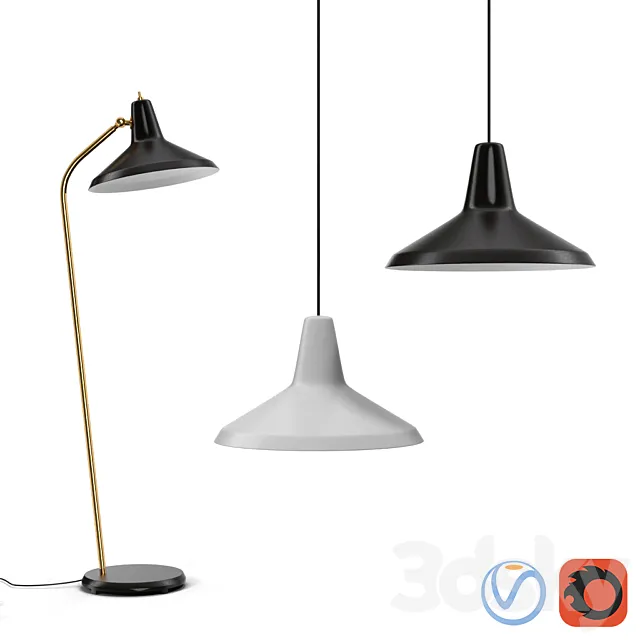 Gubi lampadaire G10 floor lamp 3D Model Gubi lampadaire G10 floor lamp 3D Model