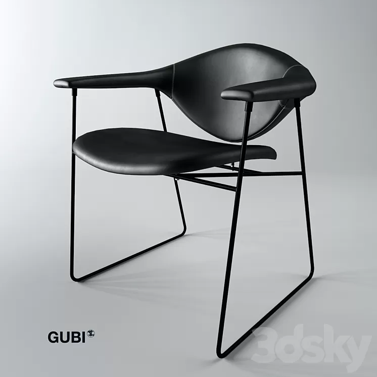 GUBI Masculo Chair 3D Model GUBI Masculo Chair 3D Model