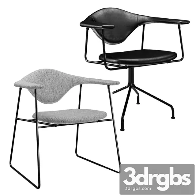 Gubi masculo dining chair 2 3D Model Download Gubi masculo dining chair 2 3D Model Download