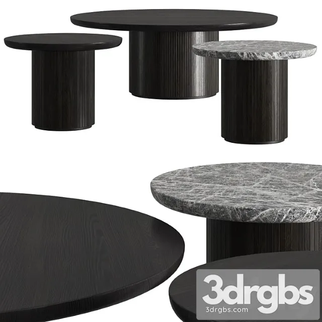 Gubi moon coffee round tables 2 3D Model Download