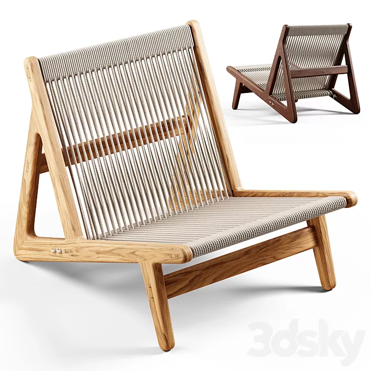 GUBI – MR01 Initial Lounge Chair 3D Model Free Download