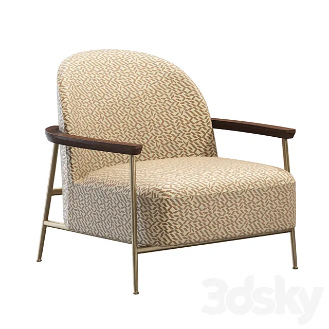 Gubi Sejour lounge chair 3DModel Gubi Sejour lounge chair 3DModel