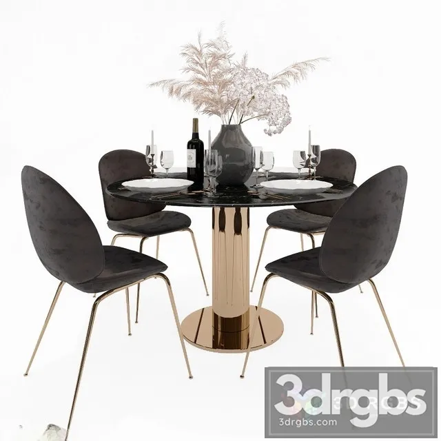 Gubi Set Dark 3D Model Download