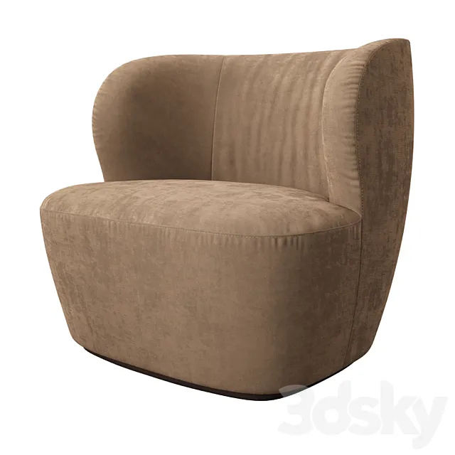 Gubi Stay Loundge chair 3D Model