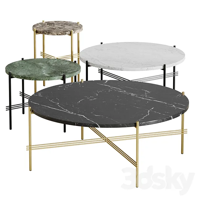 GUBI TS Coffee Table 3DModel GUBI TS Coffee Table 3DModel