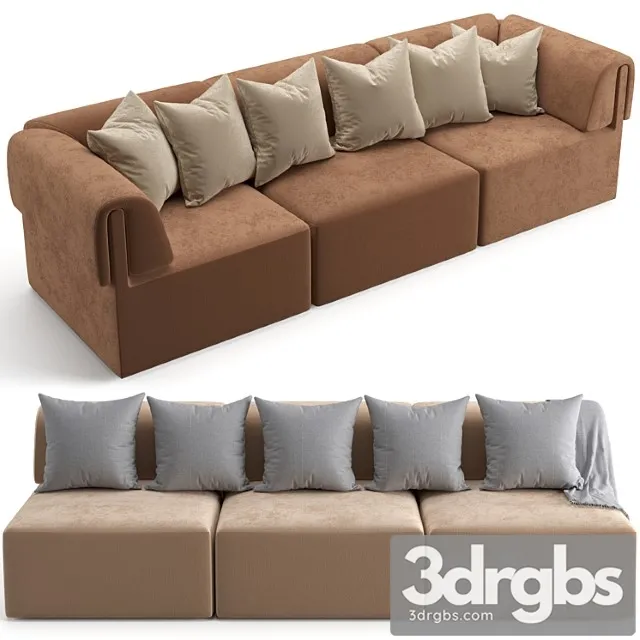 Gubi wonder sofa 3 seater with, without armrest Gubi wonder sofa 3 seater with, without armrest