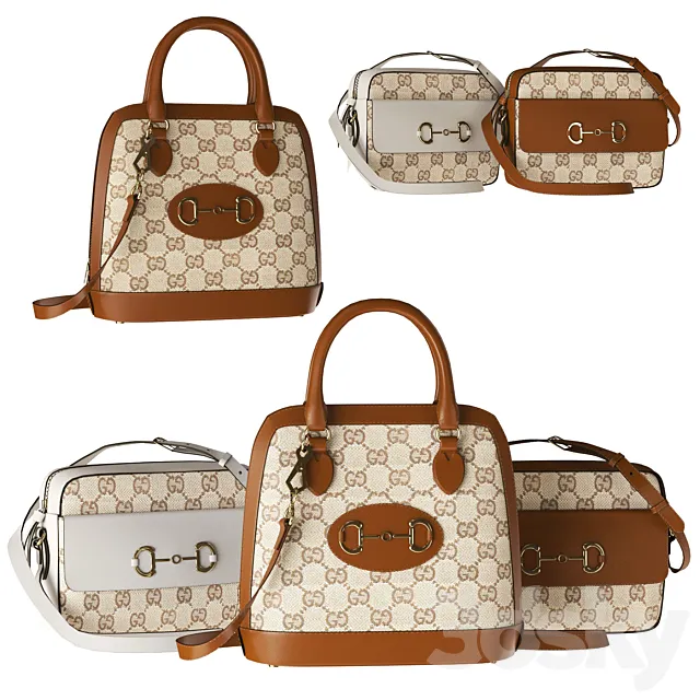 Gucci set bags 3 3DModel