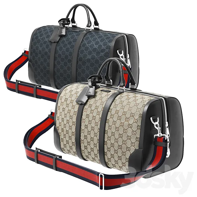 Gucci travel bag 3DModel Gucci travel bag 3DModel
