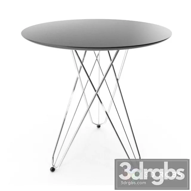 Gueridon Wire Table 3D Model Download