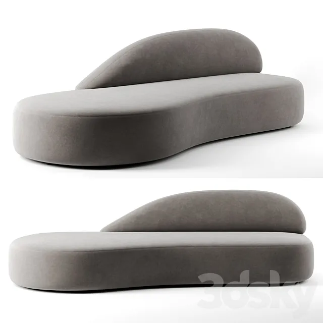 Guest sofa by La Cividina 3D Model Guest sofa by La Cividina 3D Model