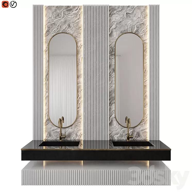 GUEST TOILET 3D Model GUEST TOILET 3D Model