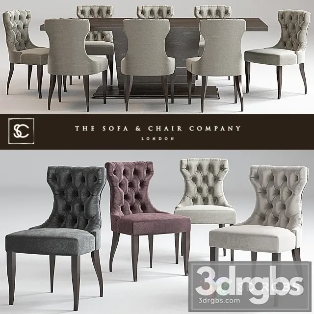 Guinea Dining Chair 3D Model Download