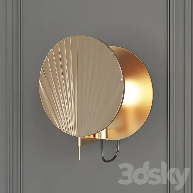 Guinea Wall Lamp Green by Servomuto 3D Model