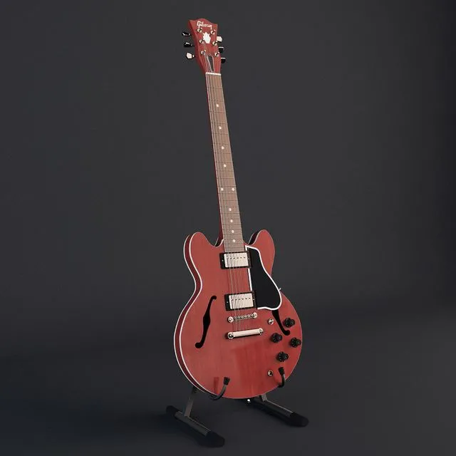 Guitar Gibson ES-335 3D Model