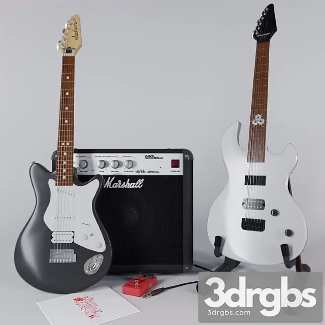Guitar Pro jackson 3D Model Download