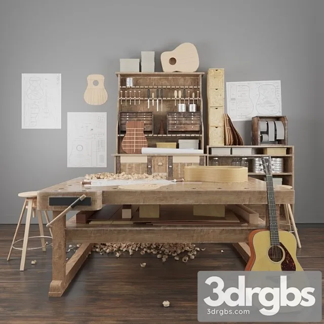 Guitar Workshop 3D Model Download