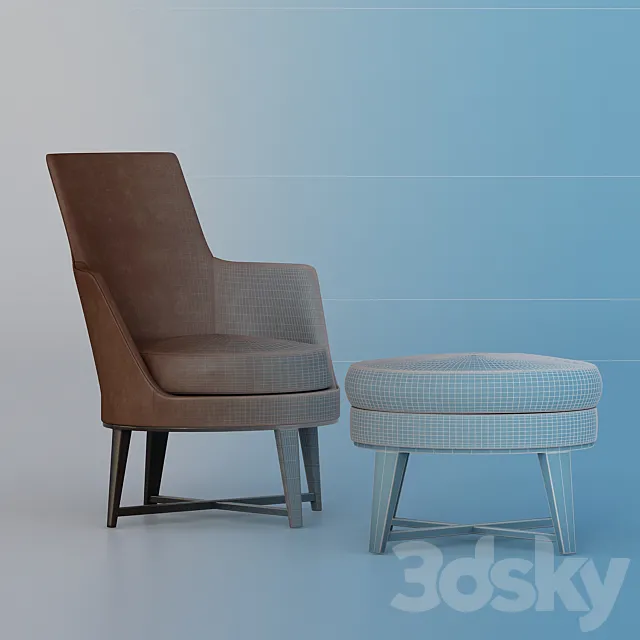 GUSCIO ARMCHAIR FLEXFORM 3DModel