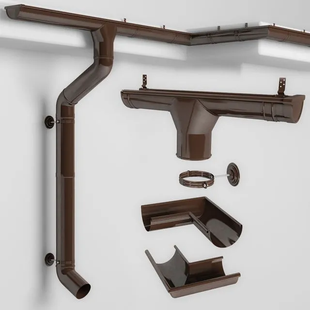 Gutter system 3D Model Gutter system 3D Model