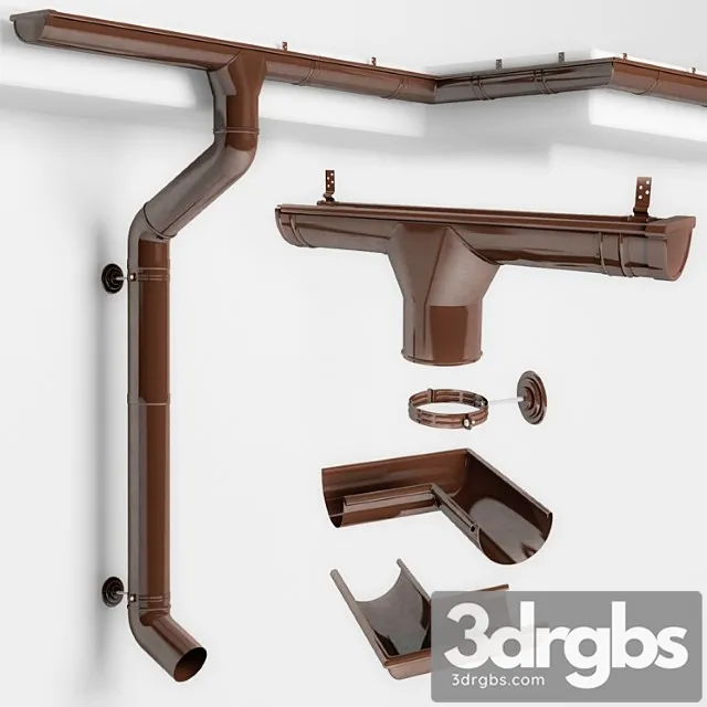 Gutter System 3D Model Download