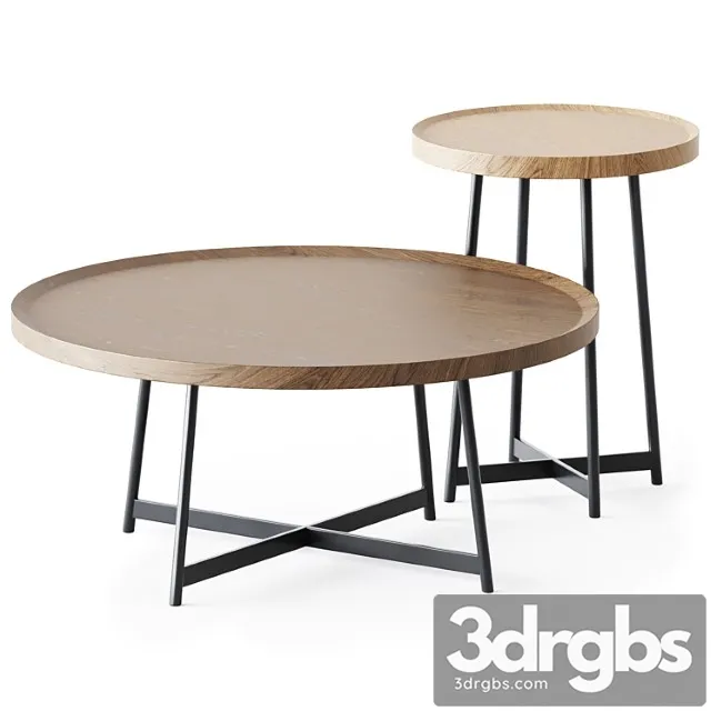 Gweneth Round Coffee Table by Lulu and Georgia 3D Model Download