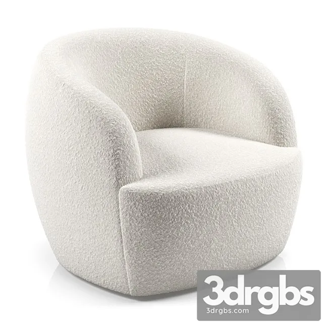 Gwyneth ivory boucle chair