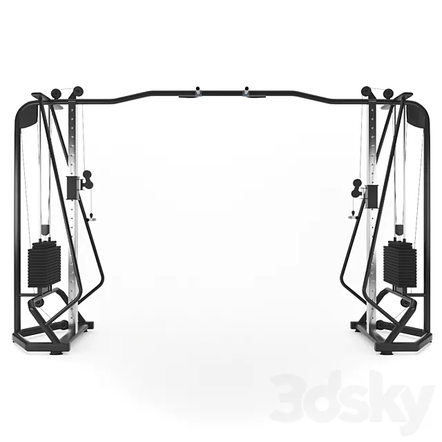 Gym Equipment – Cable Cross Over 3DModel