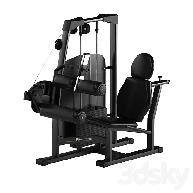 Gym equipment NessFitWorld 3D Model