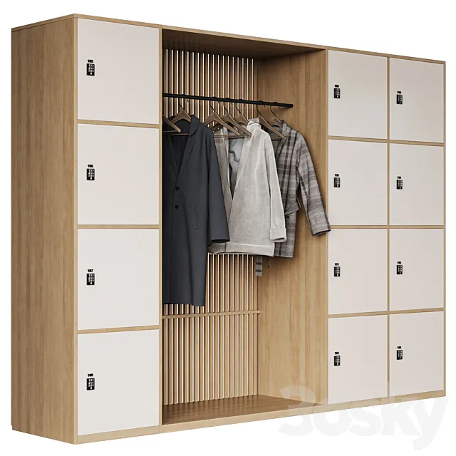 Gym Locker \ Lockers in the locker room 3 3D Model